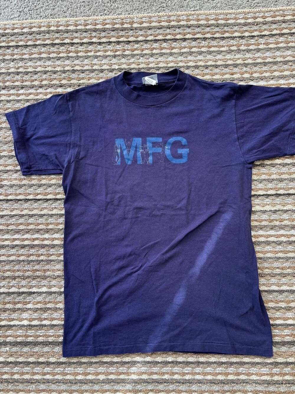 Marithe + Francois Girbaud MFG T-Shirt Size M Purple Cotton Vintage